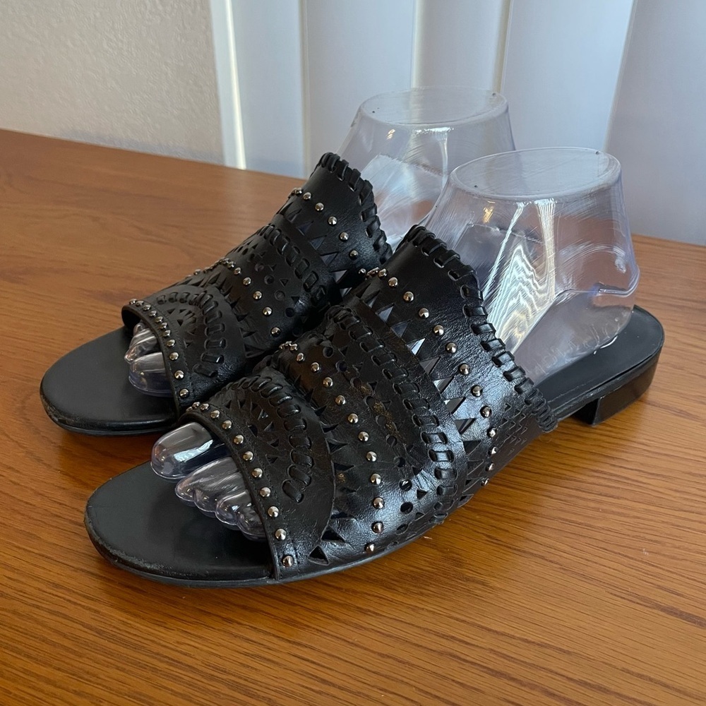 Brighton Neo Mule Leather Sandals Black Size 9.5 - Picture 2 of 16